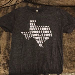 Texas brewing beer shirt